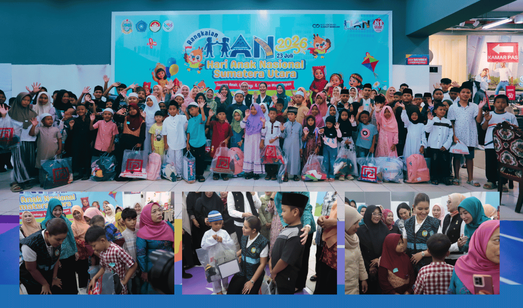 Berbagi Kebahagiaan di HAN Sumut 2026, 200 Anak Yatim Terima Voucher Belanja