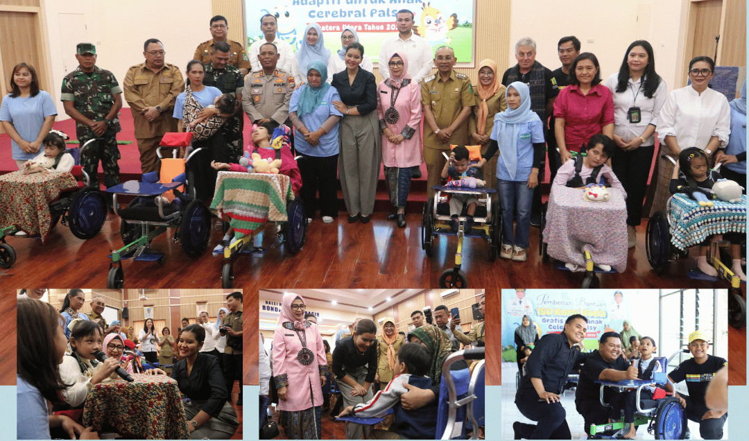 Wujudkan Sumut Inklusif, 150 Anak Penyandang Cerebral Palsy Terima Kursi Roda Adaptif