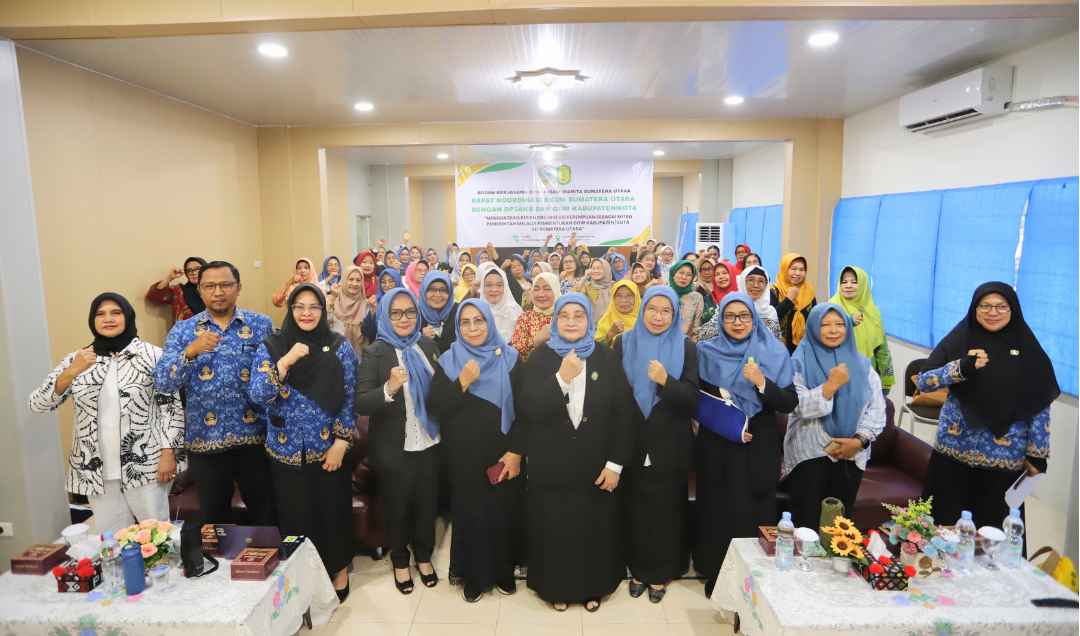 Rapat Koordinasi Bersama Badan Kerja sama Badan Organisasi wanita (BKOW) Sumut Dan Gerakan Organisasi Wanita (GOW) Kabupaten Kota
