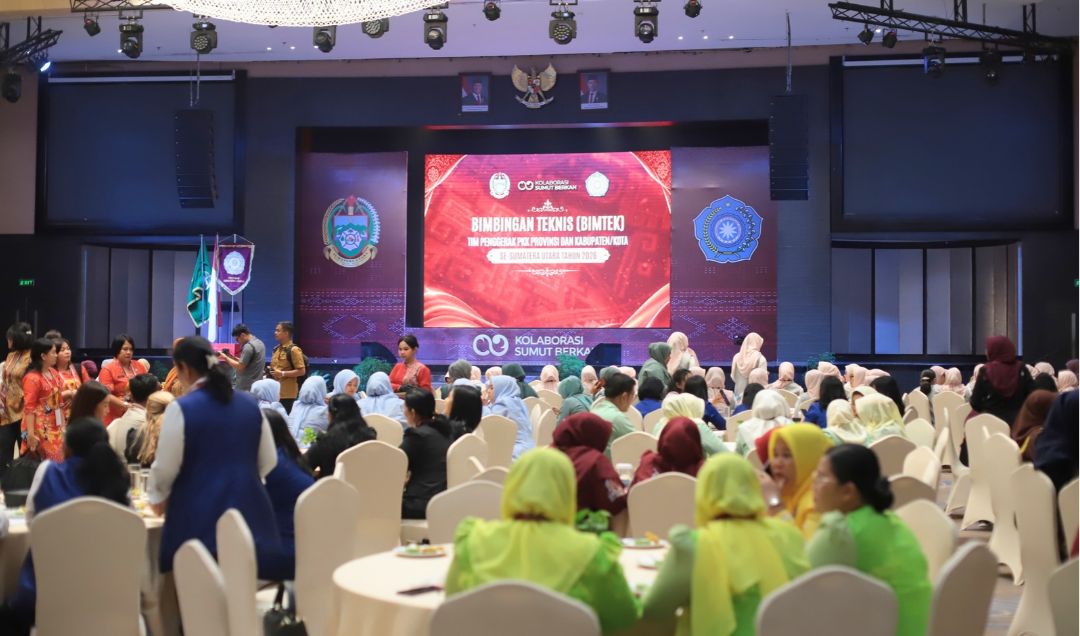 Pembukaan bimtek TP-PKK provinsi dan kabupaten/kota Se-sumatera utara tahun 2026