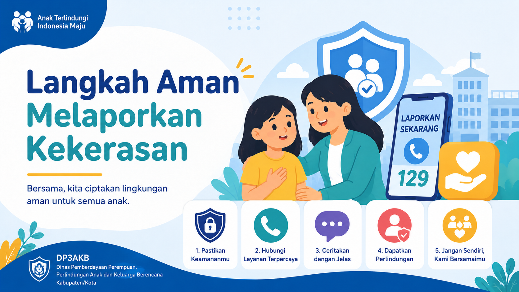 Langkah Aman Melaporkan Kekerasan